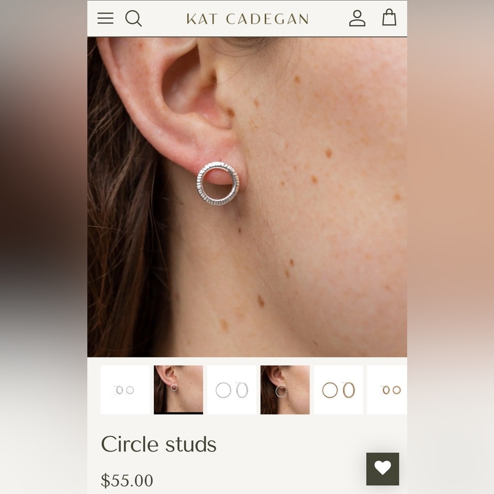 Kat Cadegan Circle Studs
